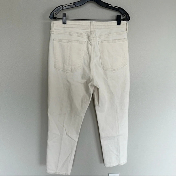 NWOT Rag & Bone Nina High Rise Ankle Slim Straight Cigarette Jeans Ecru Denim 32 - Picture 6 of 11